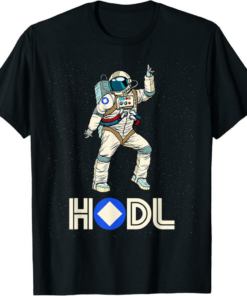 Waves T-Shirt Fun HODL Disco Space Man