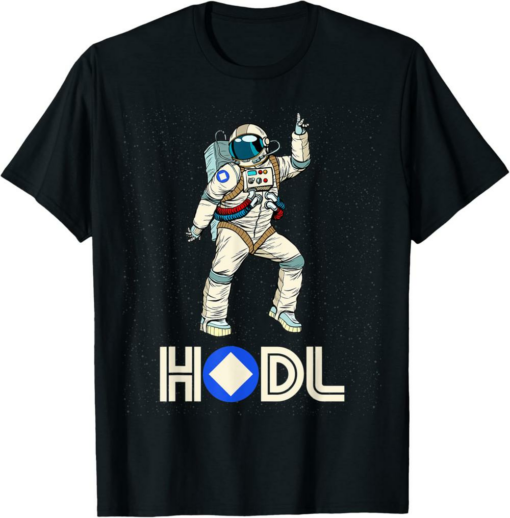 Waves T-Shirt Fun HODL Disco Space Man