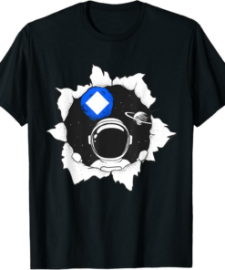 Waves T-Shirt Funny Cryptocurrency Token Space Man Moon Gear