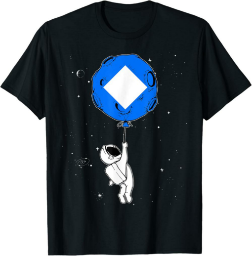 Waves T-Shirt Funny Hodl Moon Astronaut