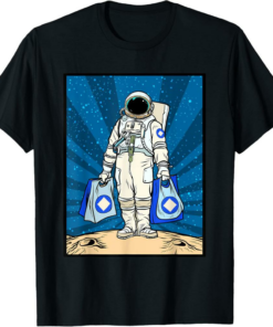 Waves T-Shirt To The Moon HODL Space Man