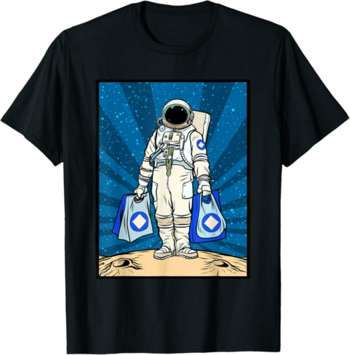 Waves T-Shirt To The Moon HODL Space Man