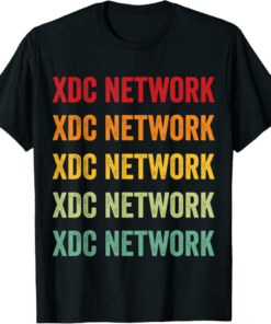 XDC T-Shirt Network Crypto Rainbow Text Design
