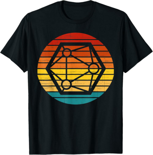 XYO T-Shirt Crypto Vintage Retro Sunset Design 60s 70s