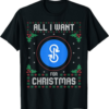 YFI T-Shirt Christmas Sweater All I Want For Xmas