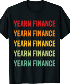 YFI T-Shirt Yearn Finance Crypto Rainbow Text Design