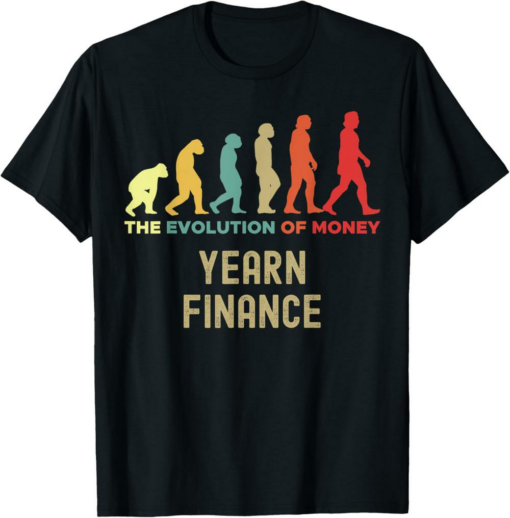 YFI T-Shirt Yearn Finance The Evolution of Money Caveman