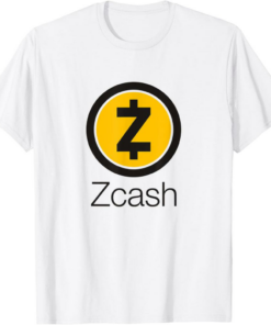 Zcash T-Shirt Coin Cryptocurrency ZEC crypto