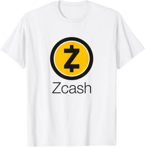 Zcash T-Shirt Coin Cryptocurrency ZEC crypto