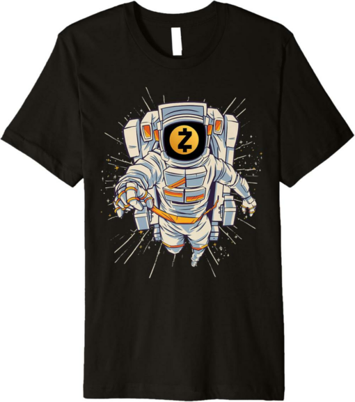 Zcash T-Shirt Crypto Astronaut To Moon