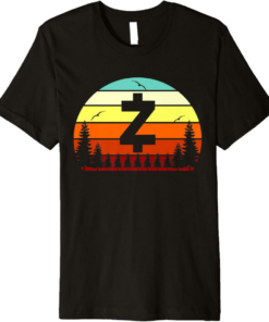 Zcash T-Shirt Hodler Vintage Retro Zec Premium