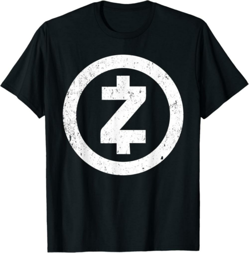 Zcash T-Shirt ZEC Distressed Logo Cypher Mode Crypto