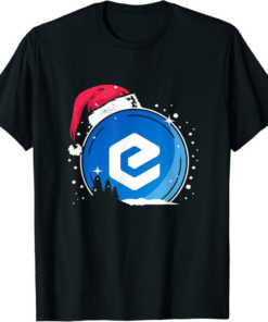 eCash T-Shirt Christmas Santa Hat Hodl Crypto Currency Coin