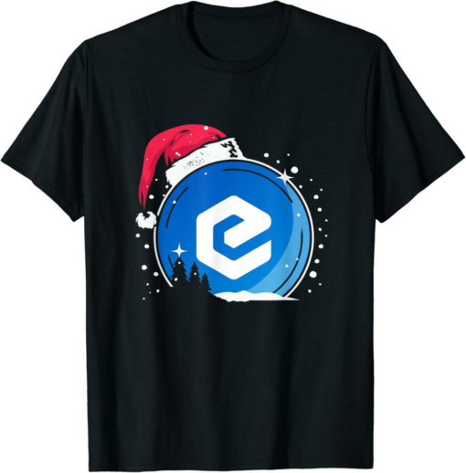 eCash T-Shirt Christmas Santa Hat Hodl Crypto Currency Coin