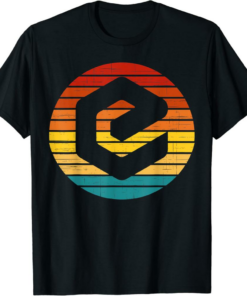 eCash T-Shirt Crypto Vintage Retro Sunset Design 60s 70s