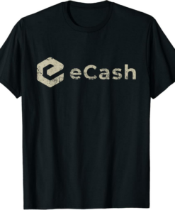 eCash T-Shirt XEC Logo Retro Distressed Cypher Mode Crypto