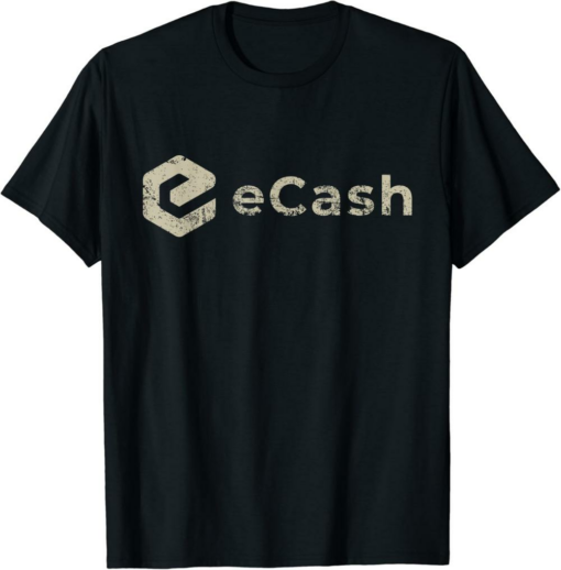 eCash T-Shirt XEC Logo Retro Distressed Cypher Mode Crypto