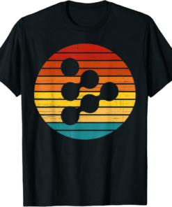 iExec RLC T-Shirt Crypto Vintage Retro Sunset Design 60s 70s