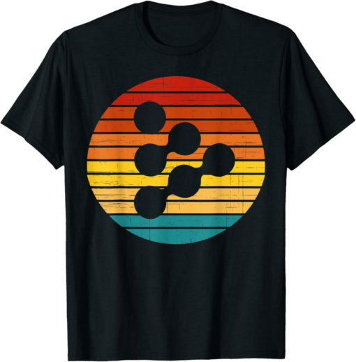 iExec RLC T-Shirt Crypto Vintage Retro Sunset Design 60s 70s