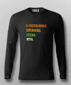 AI Programmer Superhero & Legend T-Shirt 1 AI Programmer Superhero Legend T Shirt 2
