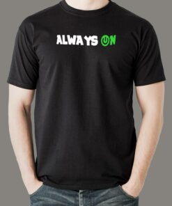 Always On Tech Men's T-Shirt - For Devs That Never Log Off 1 Always On Tech Mens T Shirt For Devs That Never Log Off 2