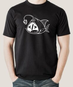 Angular Angler JS T Shirt Hooked on Coding 1