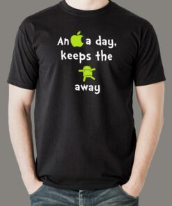 Apple Over Android T Shirt Choose Your Side 1