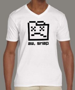 Aw Snap Mens T Shirt The Web Developers Reaction 1