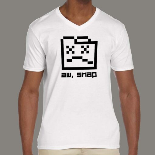 Aw Snap Men’s T-Shirt – The Web Developer’s Reaction