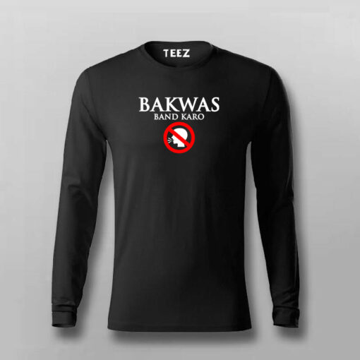 Bakwas Band Karo Men’s Tee – Speak Sense or Silence