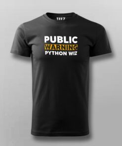 Beware Python Wizard at Work Men's T-Shirt 1 Beware Python Wizard at Work Mens T Shirt 2