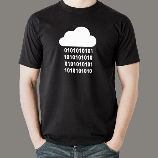 Binary Rain Coder T-Shirt – Dive Into the Matrix