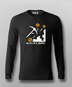 Bitcoin Miner Men's T-Shirt - Digging Digital Gold 1 Bitcoin Miner Mens T Shirt Digging Digital Gold 2