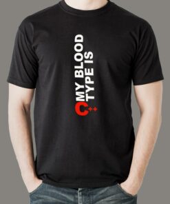 Blood Type C Programmer T Shirt Code in Veins 1