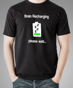 Brain Recharging Men's Geek Tee 1 Brain Recharging Mens Geek Tee 2