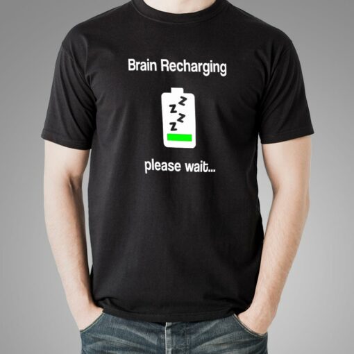 Brain Recharging Men’s Geek Tee