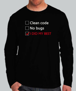 Bug-Free Zone Coder T-Shirt - I Did My Best, Really 2 Bug Free Zone Coder T Shirt I Did My Best Really 3