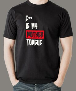 C Mother Tongue Programmer T Shirt Speak in Code 1