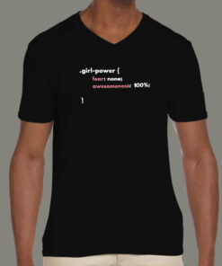 CSS Girl Power Programmer Womens Tee 4