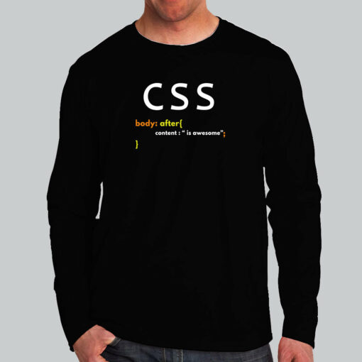 CSS Is Awesome Funny Developer Shirt