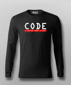 Code A Little, Test A Lot Men’s Tee – Balance in Development
