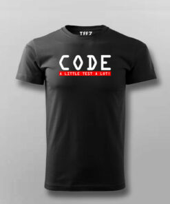 Code A Little Test A Lot Mens Tee Balance in Development 3