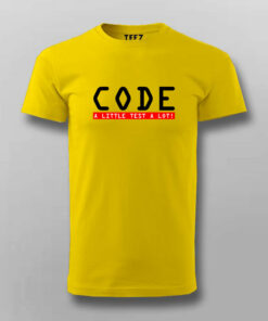 Code A Little Test A Lot Mens Tee Balance in Development 4