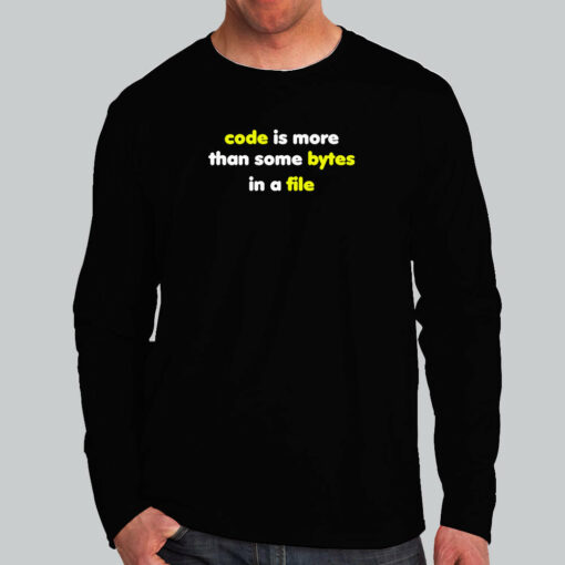 Code Is More Than Some Bytes Men’s T-Shirt