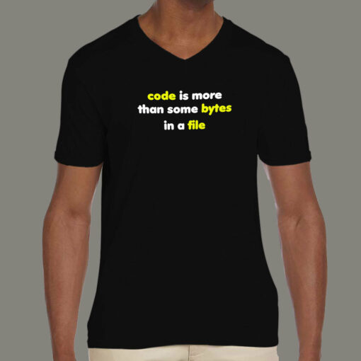 Code Is More Than Some Bytes Men’s T-Shirt