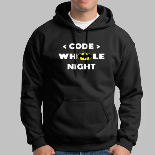 Code Whole Night Men’s T-Shirt – Programmer’s Midnight Oil