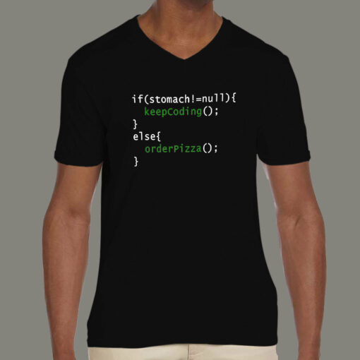 Code to Order Pizza T-Shirt – Programmer’s Feast