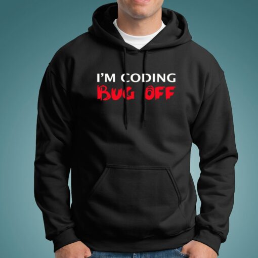 Coding Zone T-Shirt – Bug Off, I’m Coding