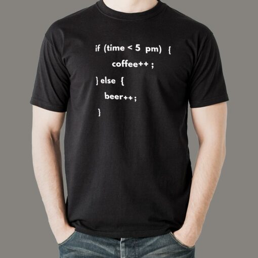 Coffee, Beer, Code Repeat T-Shirt – Dev’s Life Cycle