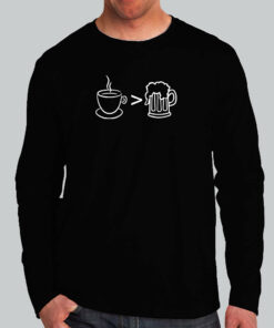 Coffee Over Alcohol T-Shirt - Brews Before Booze 1 Coffee Over Alcohol T Shirt Brews Before Booze 2